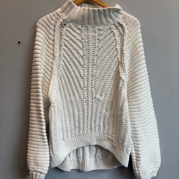 Free People Large Sweetheart Sweater White - Picture 2 of 12